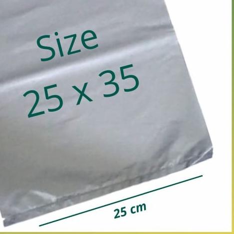 

plastik packing HD silver tanpa plong ukuran 25×35 isi 100lembar