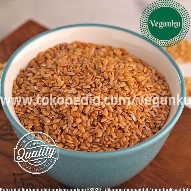 

Veganku - Premium Golden Flaxseed 1Kg Biji Rami Whole Organik