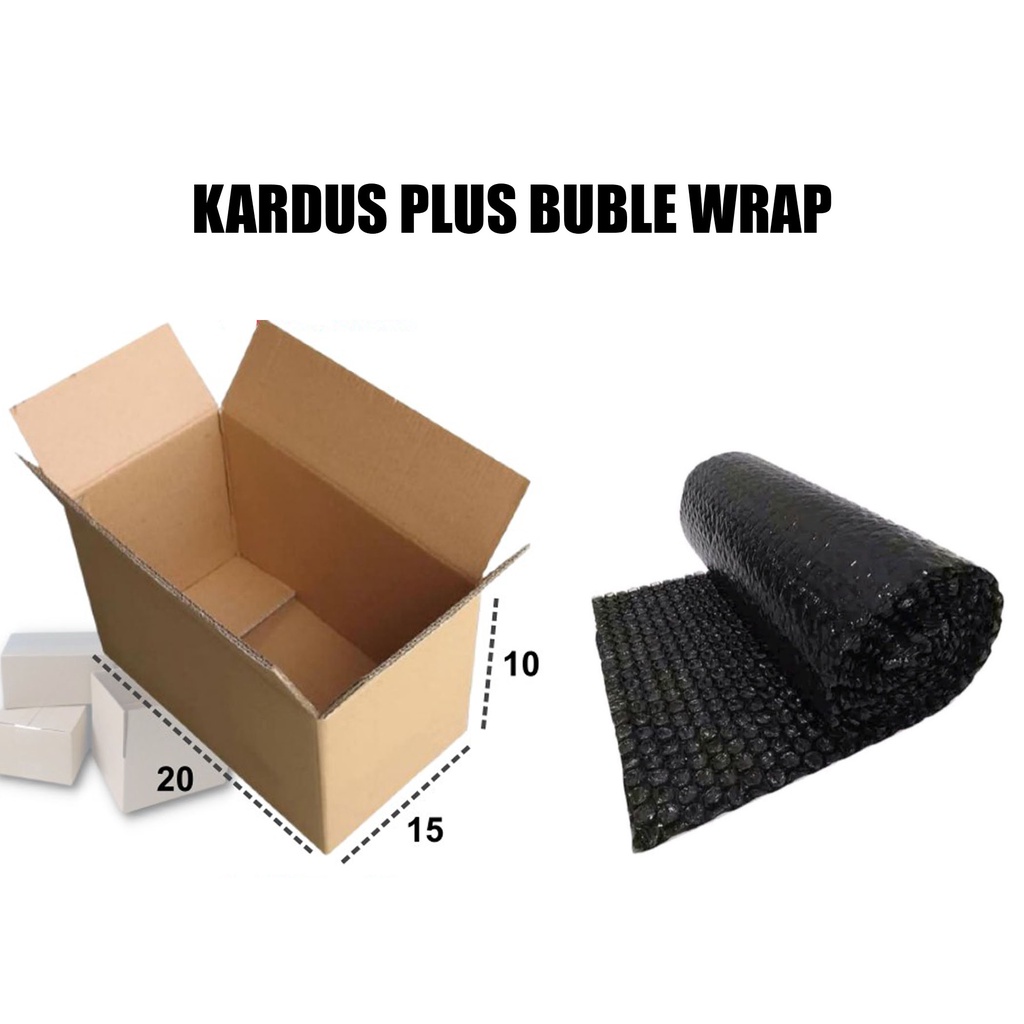 KARDUS PLUS BABLE WARP UNTUK PAKET LEBIH AMAN SAMPAI TUJUAN