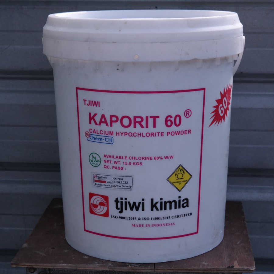 KAPORIT 60® / Calcium Hypochlorite TJIWI KIMIA - 15 Kg