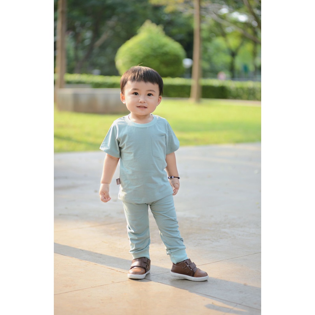 MD - Keola Setelan Basic Neutral Jogger Usia 1 – 6 Tahun / Setelan Anak Kasual Premium Terbaru