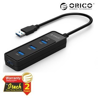 Orico Ultra Mini USB 3.0 High Speed HUB 4 Port 8 Inch Cable - W5PH4-U3