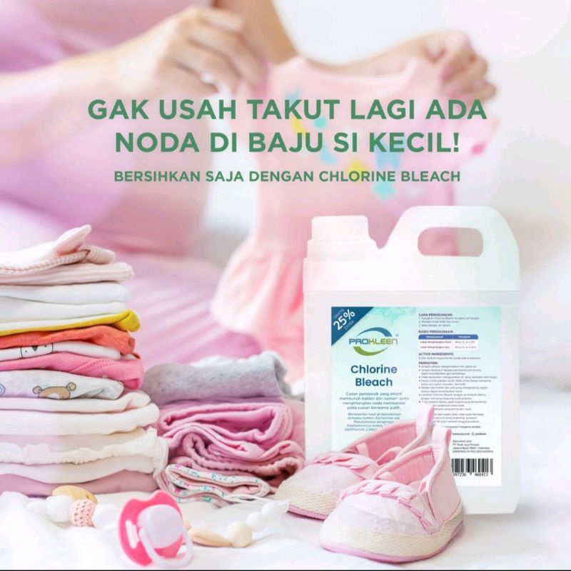 Pemutih Pakaian Penghilang Noda PREMIUM PROKLEEN 5 Liter