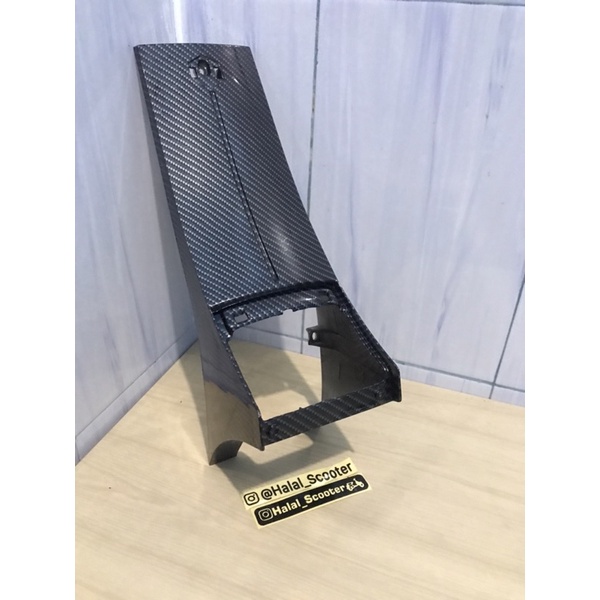 Hidung vespa excel carbon celup