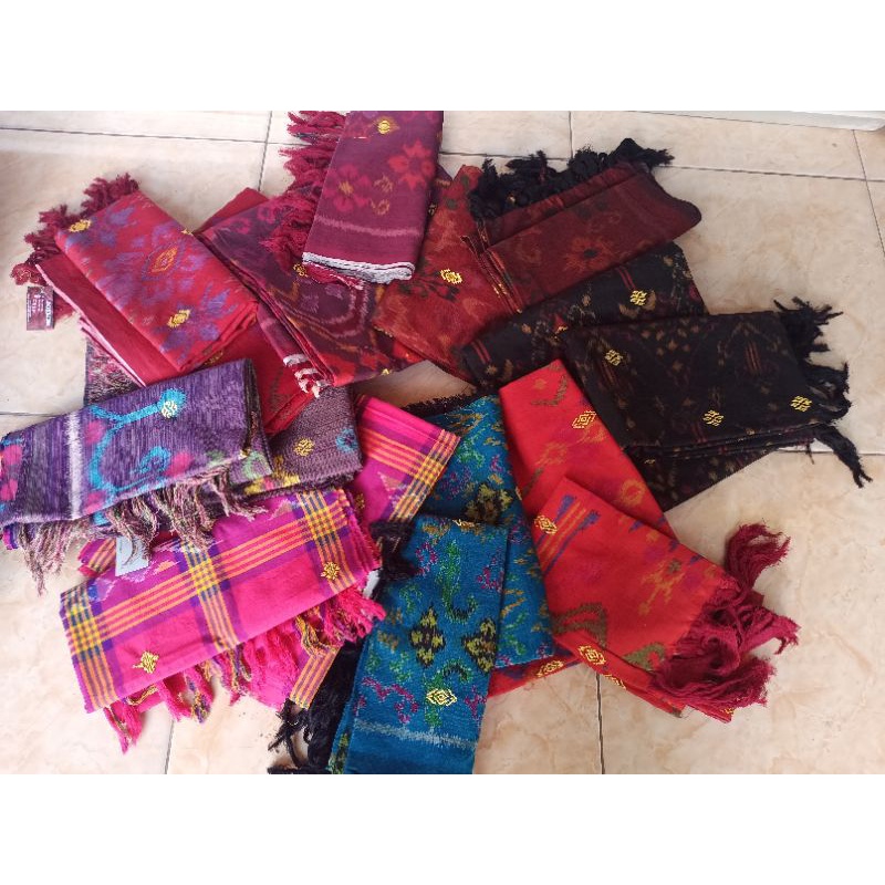 endek set selendang tabur banyumas