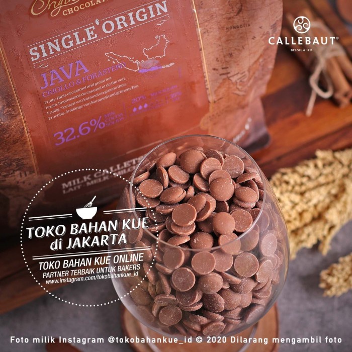 

Callebaut JAVA 326 500gr Milk Chocolate Couverture Coin Cokelat Susu