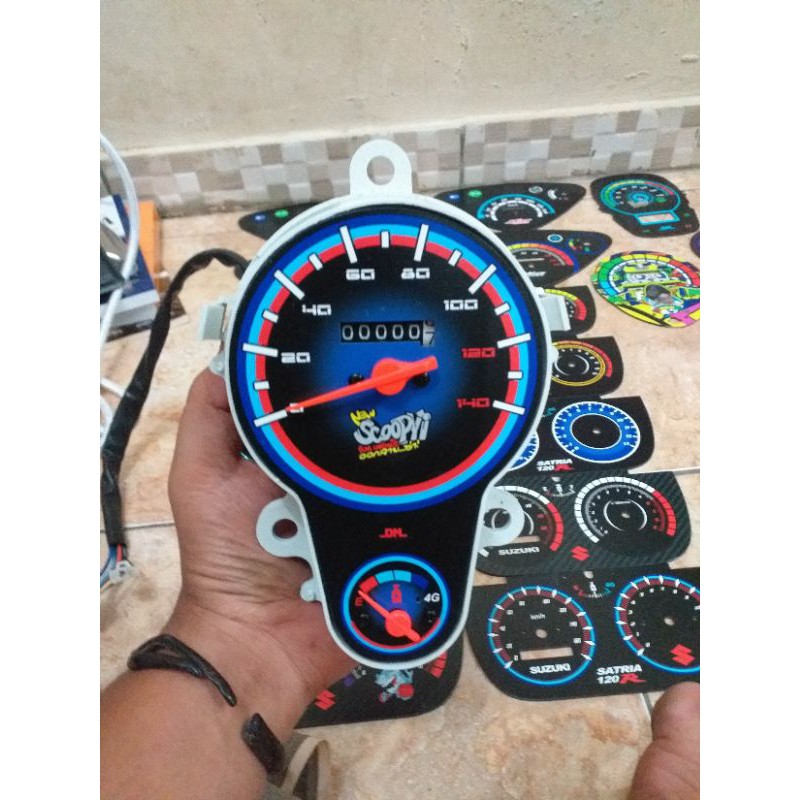Speedometer custom Honda Scoopy Karbu