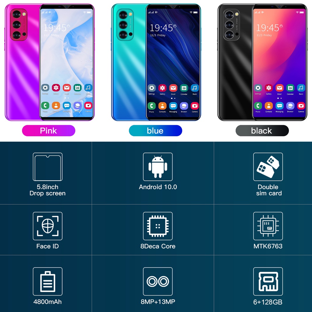 5G【FLASH SALE】 HP Murah-Smartphone Android PROMO CUCI GUDANG Rino4Pro Baru RAM6GB +ROM128GB HD 4800mAh 5.8 Inci hp 1 jutaan  High Power-Pengiriman Cepat hp murah cuci gudang promo hp cuci gudang resmi handphone kredit hp cicilan murah hp gaming promo oppo-1