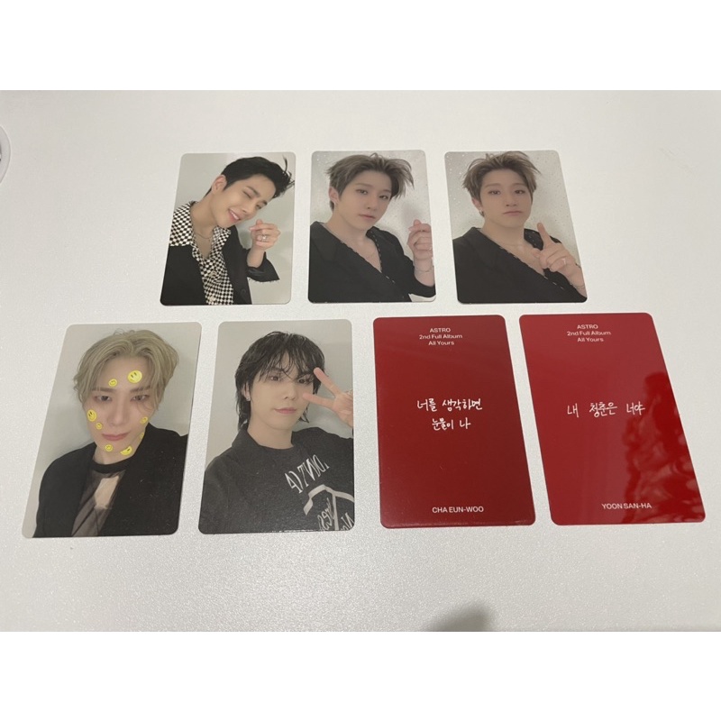 Photocard Official Astro All Yours MJ Jinjin Moonbin Rocky Sanha