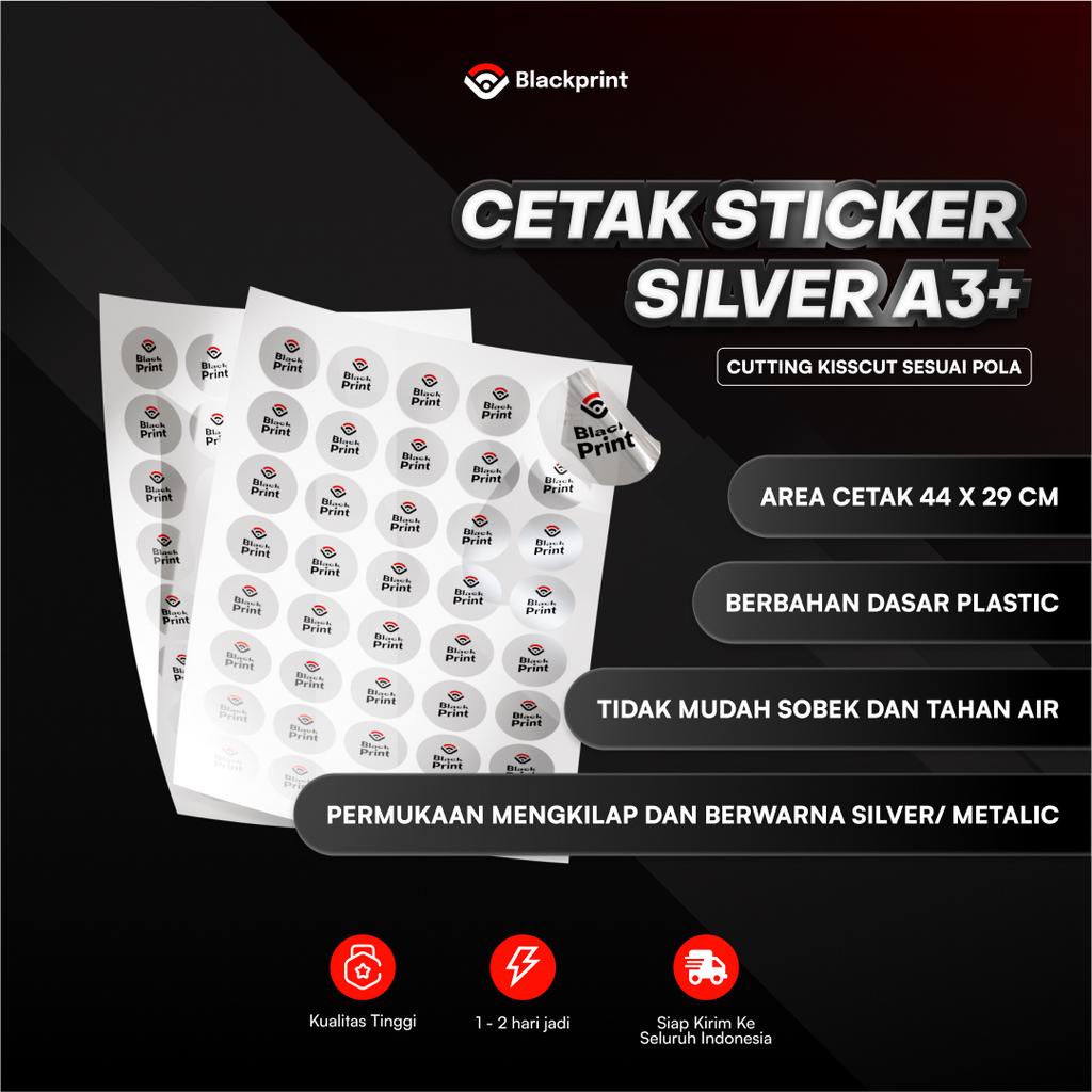 

Stiker Silver A3+ Custom / Stiker Metalic Doff + Cutting Kiss Cut