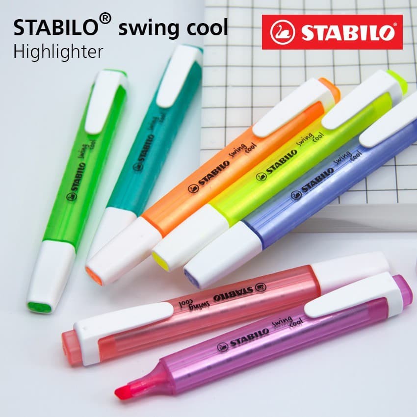 STABILO BOSS SWING COOL ( PCS ) SISA WARNA HIJAU SAJA