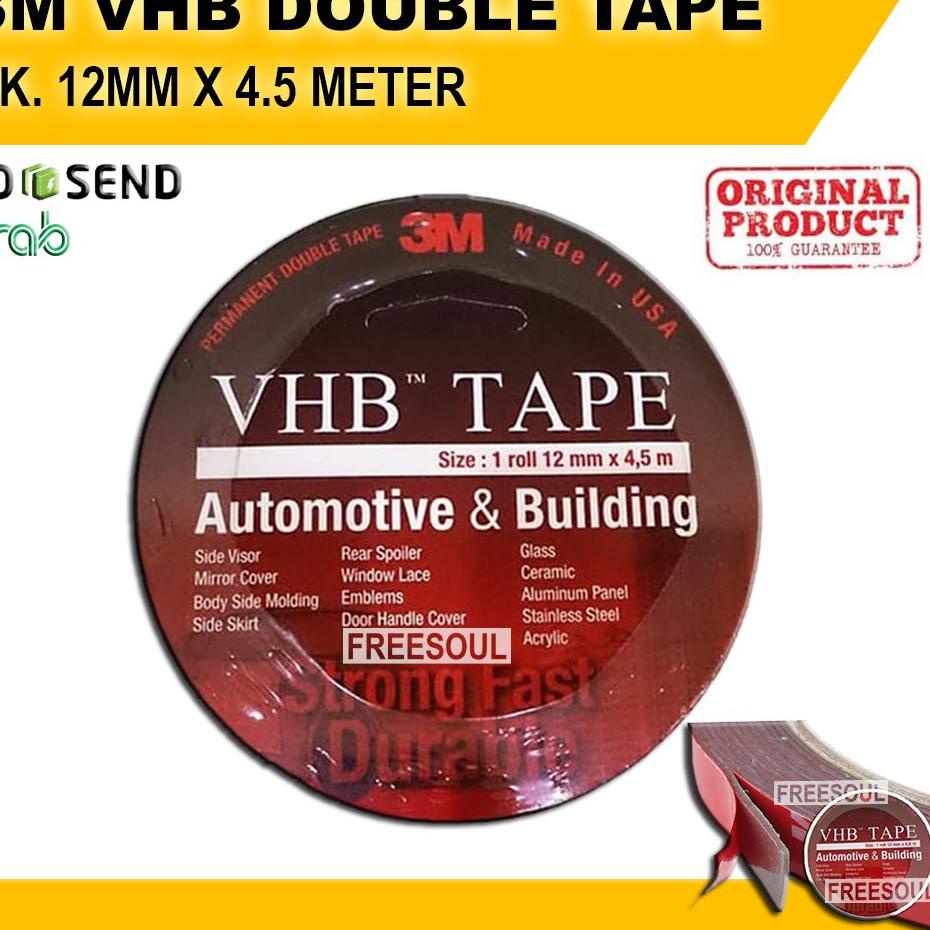 

Trendy Lem 3M VHB Double Tape Automotive 4900 Size 12 mm / 24 mm X 4.5m - Double Tape Mobil