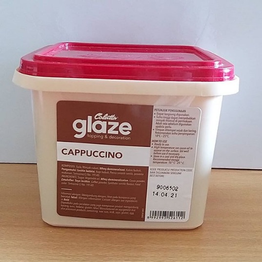 COLATTA Glaze Cappuccino 1 kg Dip Topping Selai Capucino