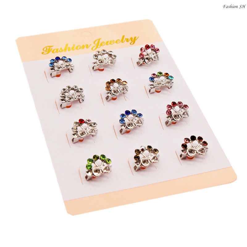 Bros Pin Kecil Lucu Hias Berlian Untuk Aksesoris scarf Wanita M70015