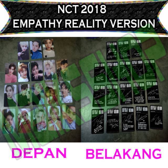 NCT 2018 Empathy All Version Photocard Kpop