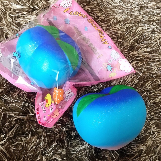 JUMBO GALAXY RAINBOW PEACH AND STRAWBERRY / stroberi super slow soft squishy