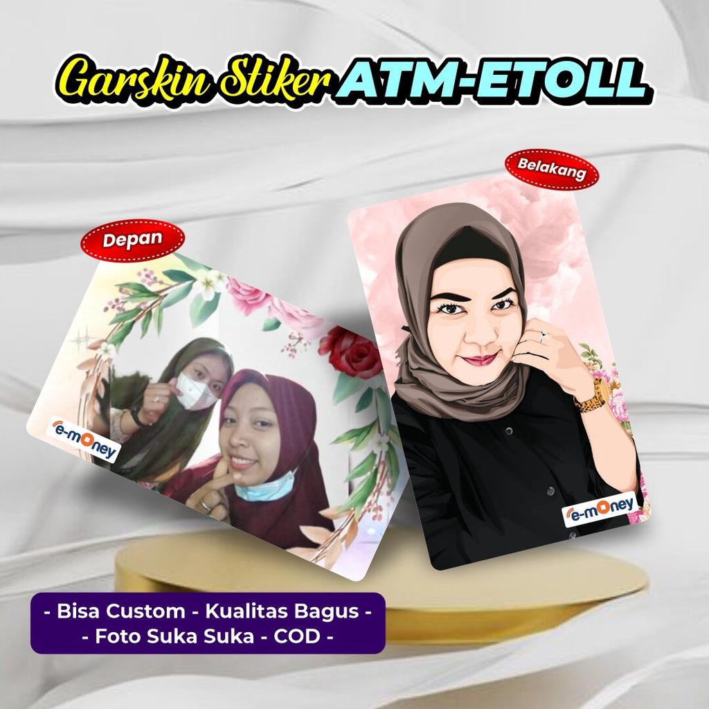 

Sticker Etoll Atm Bisa Custom Bebas