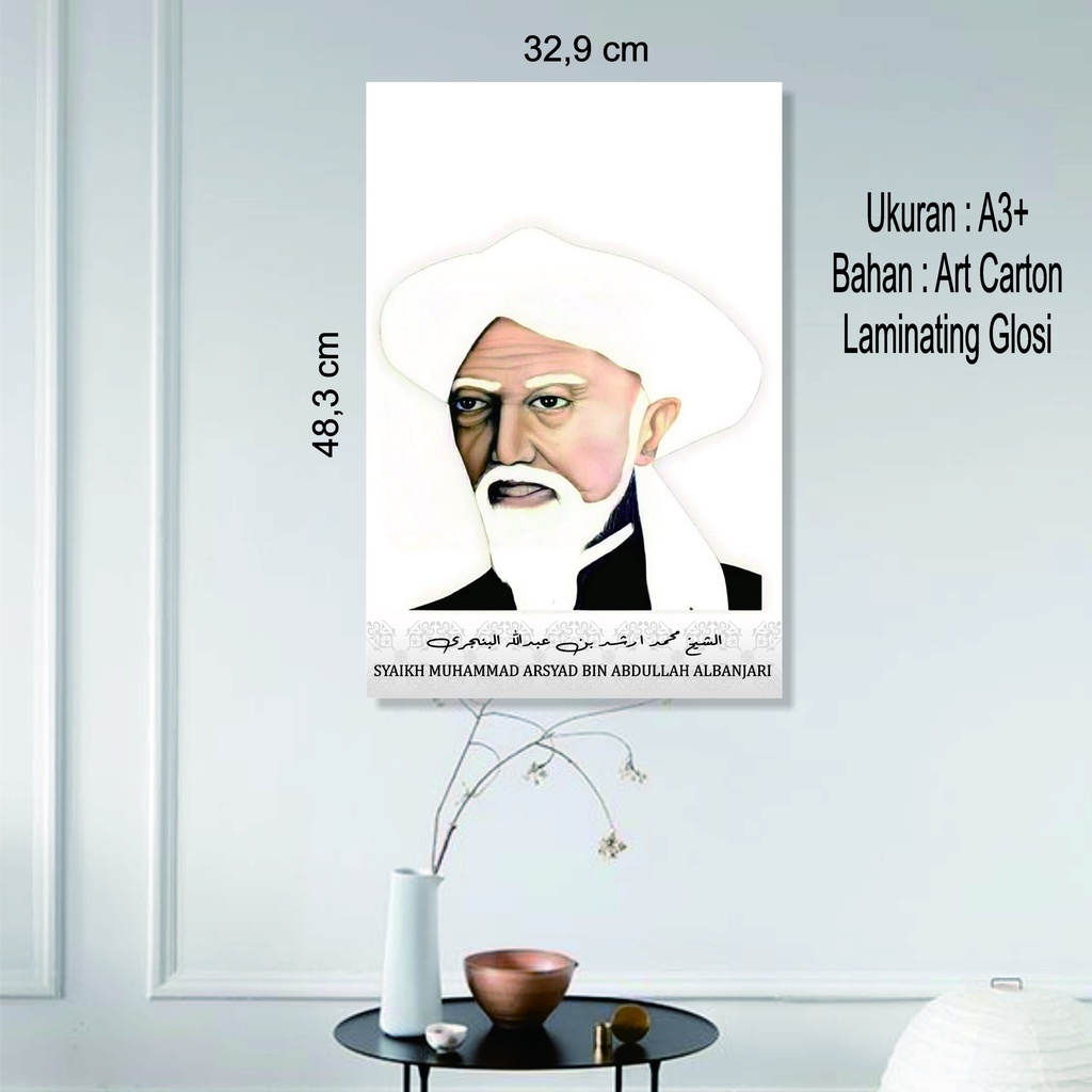 Foto Habaib Ukuran A3 ( 32,9cm x 48,3cm ) Foto Ulama Foto Kiai Poster Ulama