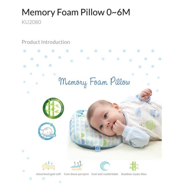 KuKu Duckbill KU2080 Memory Foam Pillow Bantal Anak