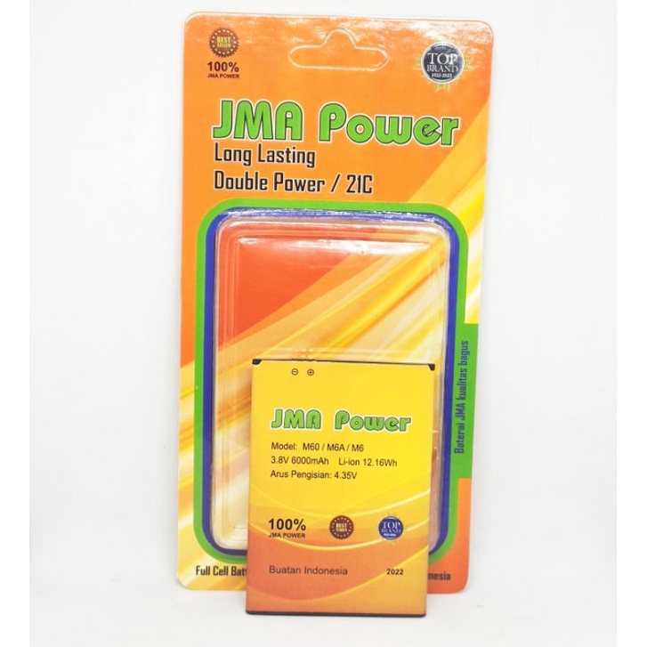 Baterai JMA Power Double Power Original Evercoss M60 / M6A / M6
