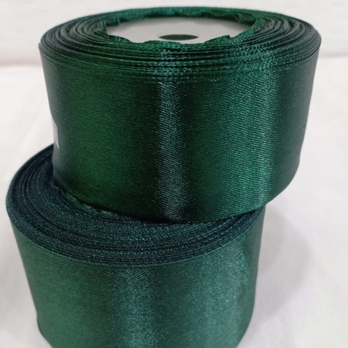 

Pita satin hijau botol 1.5 inch 4 cm Pita kado Pita bucket bunga pita Hampers Per roll