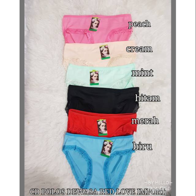 UNDIES RENDA LOVE/CELANA DALAM IMPORT WANITA UK L dan XL(GROSIR)