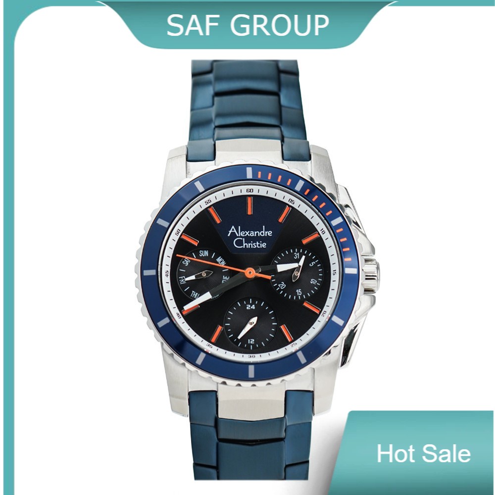 JAM TANGAN WANITA ALEXANDRE CHRISTIE AC 6455 / AC6455 SILVER BLUE ORIGINAL by plp