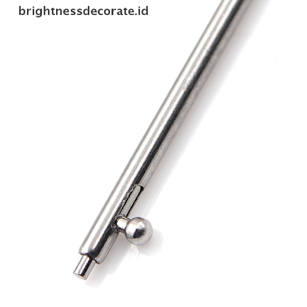 10pcs Pin Bar Strap Jam Tangan Bahan Stainless Steel Ukuran 12-22mm