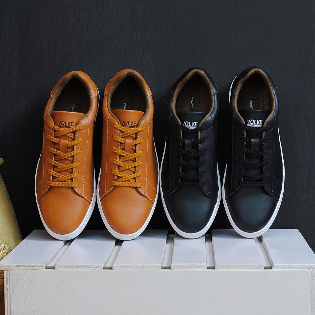 ROVER BLACK |FORIND x Volve| Sepatu Casual Sneakers Kasual Polos Ori Pria Cowok Lokal Footwear Jalan