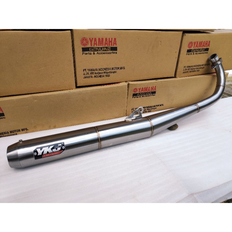 Knalpot RX King YKJ Standar Racing Stainless Terbaik Super Garing Anti Karat Istimewa