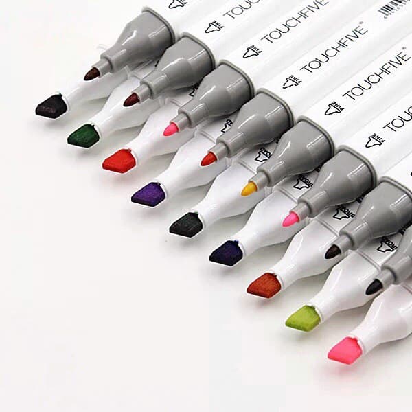 

Touchfive Touchnew Marker Spidol 30/60 pcs Colors Twin Markers for student