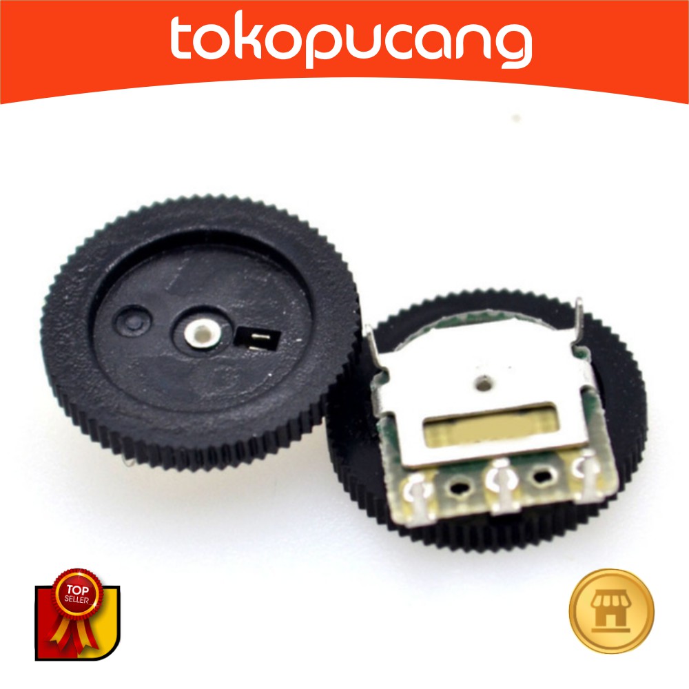 Potensio gear 50k Potentiometer potensiometer gir hitam volume gesek