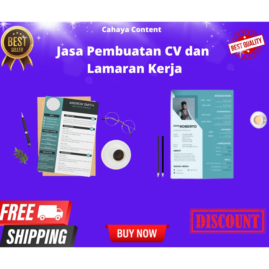 Jasa Pembuatan CV, Jasa desain CV