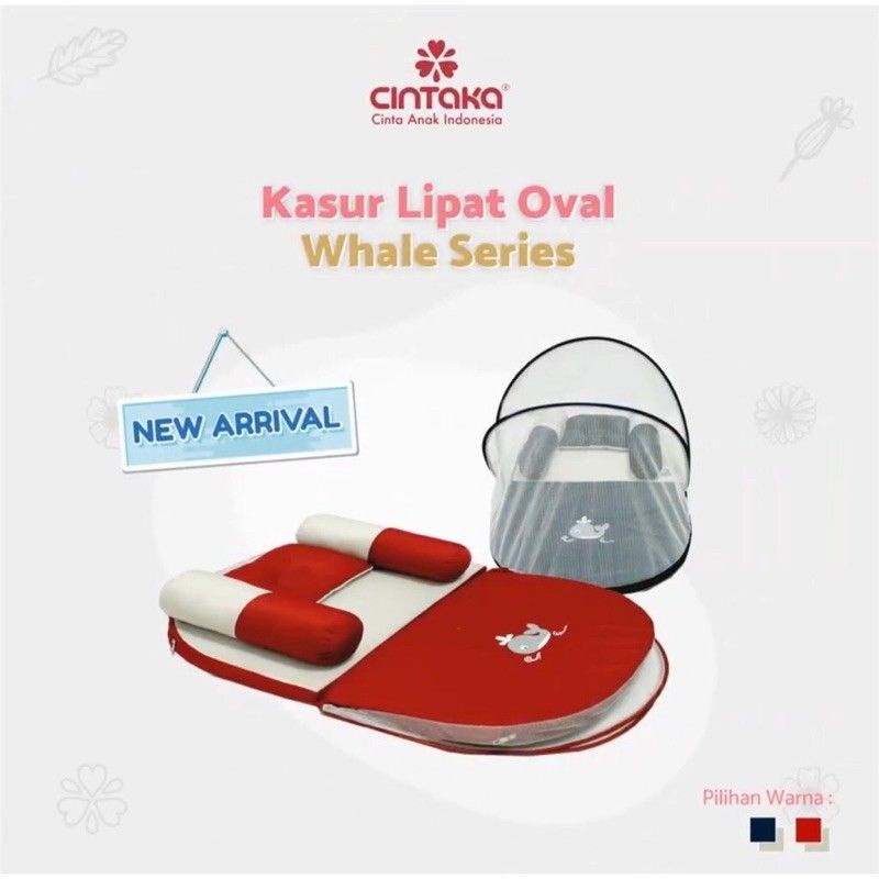 CINTAKA Kasur Lipat Whales series TCK-2541 / Kasur lipat kelambu /kasur lipat bayi / kasur bayi cintaka /baby bedding / bedding set-1