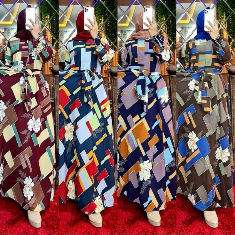 [BISA COD] - GAMIS VIOLA GLASS MONALISA SIRKEL PUSAT GROSIR BAJU TERMURAH MEDAN