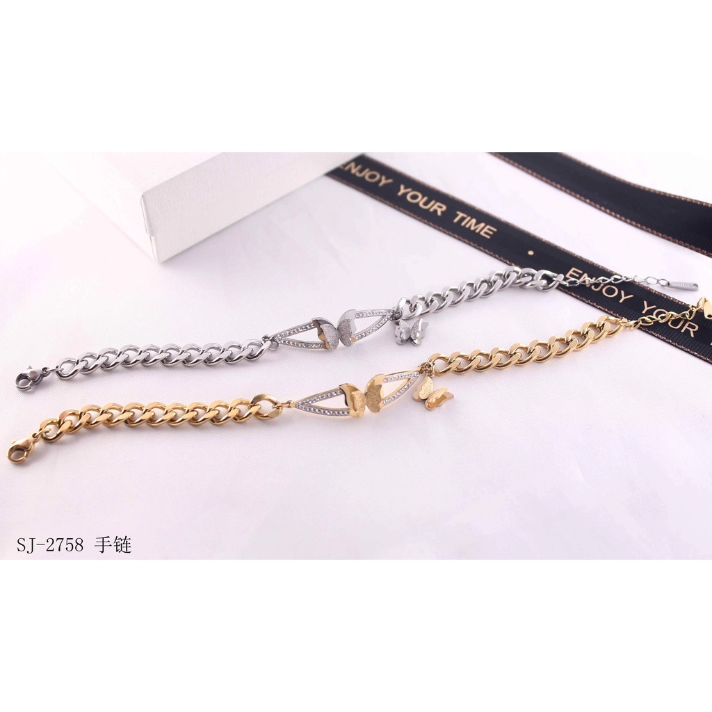 Gelang Titanium Permata Perhiasan Fashion 2758