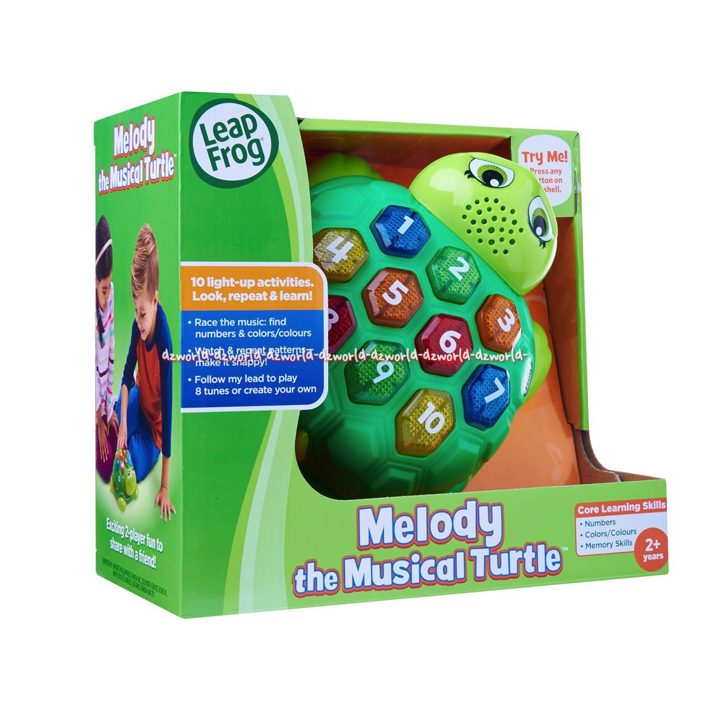 Leap Frog Melody The Musical Turtle Mainan Bersuara Musik Untuk Anak Bentuk Penyu Kura Kura