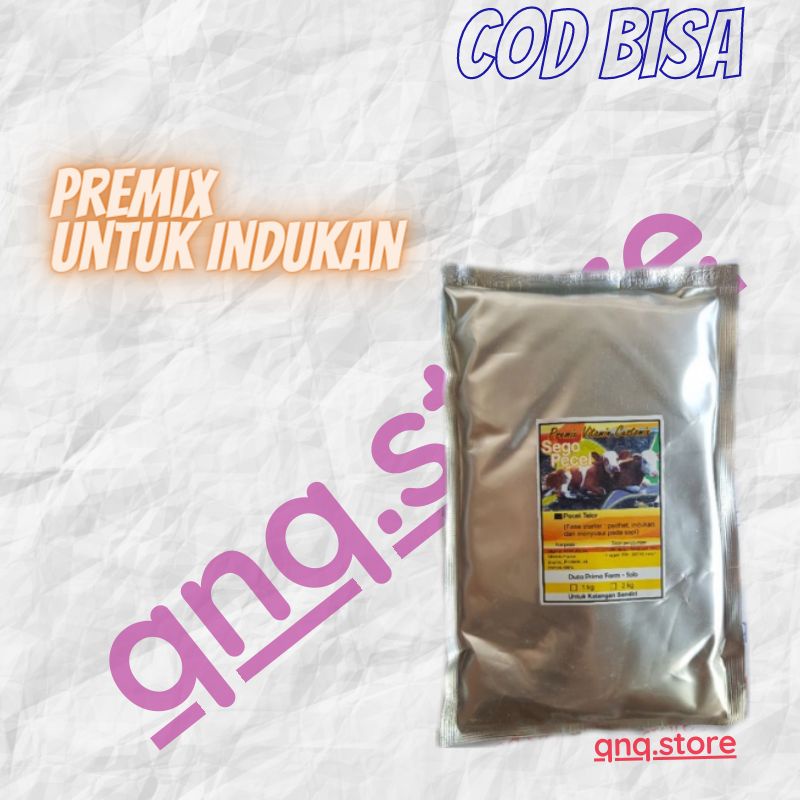sego pecel telor 1kg premix indukan sapi ternak