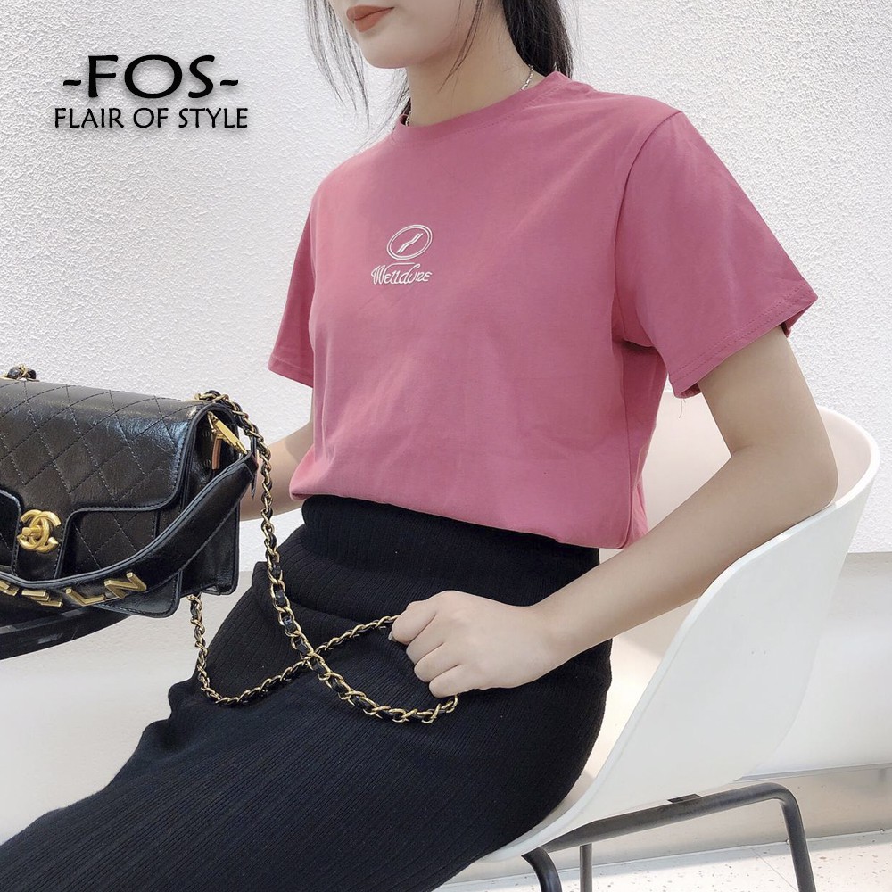 KAOS  WANITA SIMPLE PREMIUM HIGH QUALITY BAHAN BERKUALITAS - MQ STORE