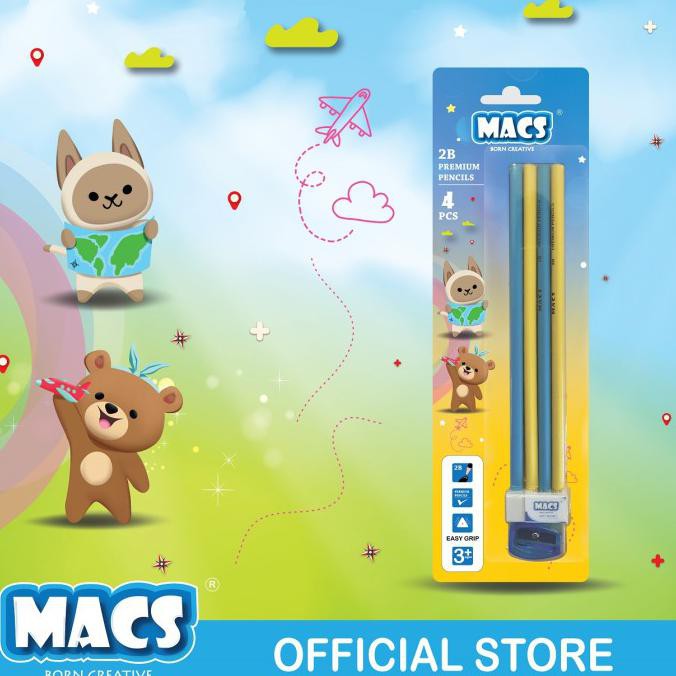 

MACS Pensil 2B Premium Segitiga