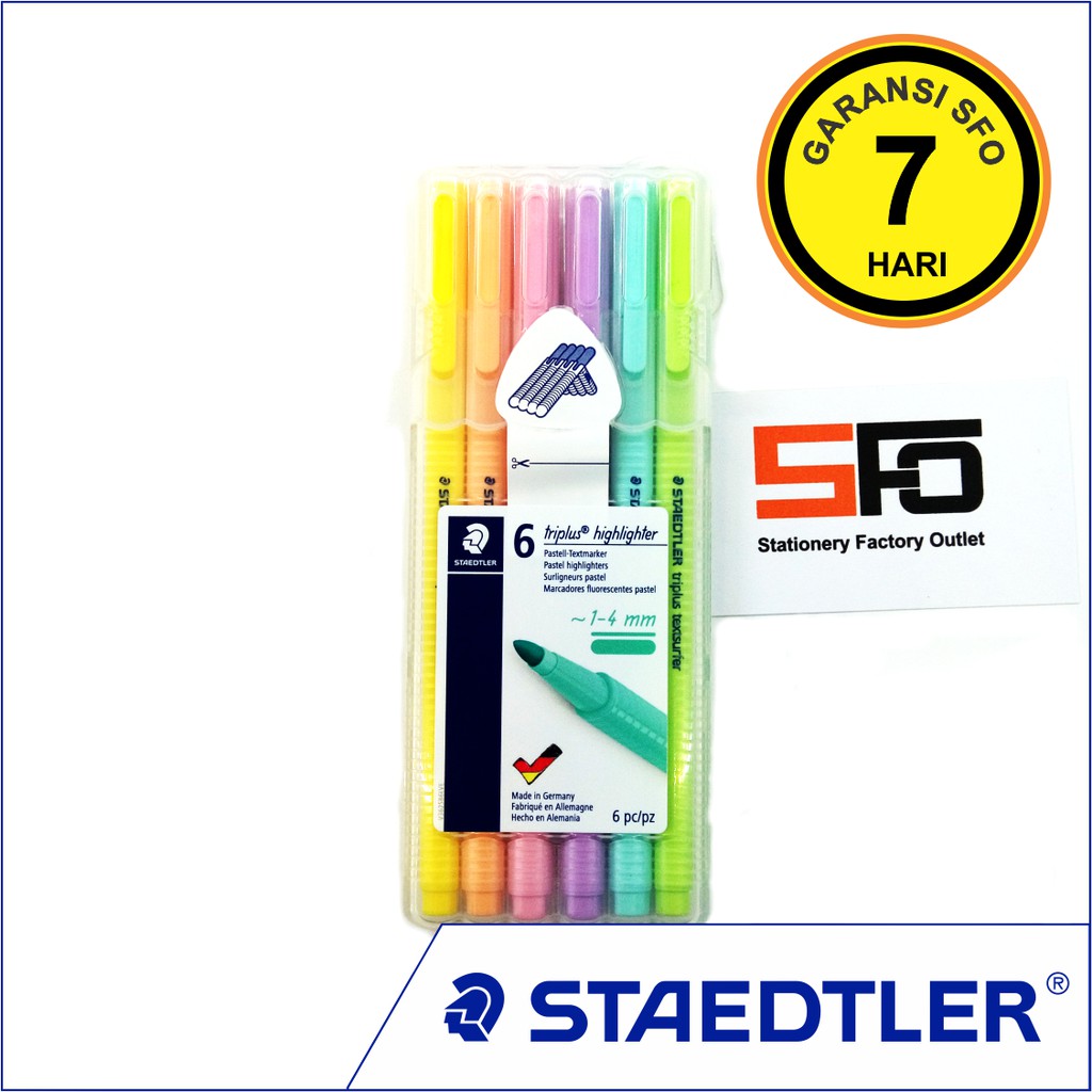 

Highlighter Pastel Triplus Staedtler isi 6