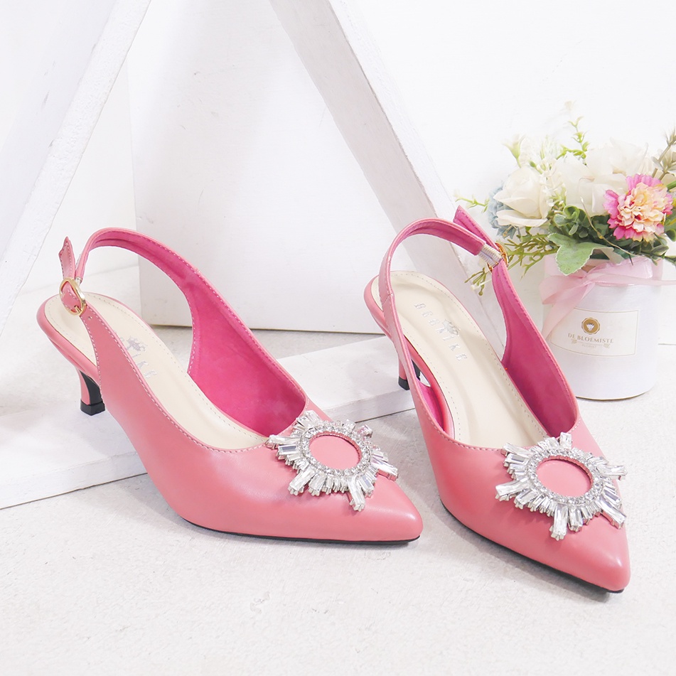 Bernx's Shoes - Sepatu Pesta Pengantin Widya Slingback Heels 5 cm