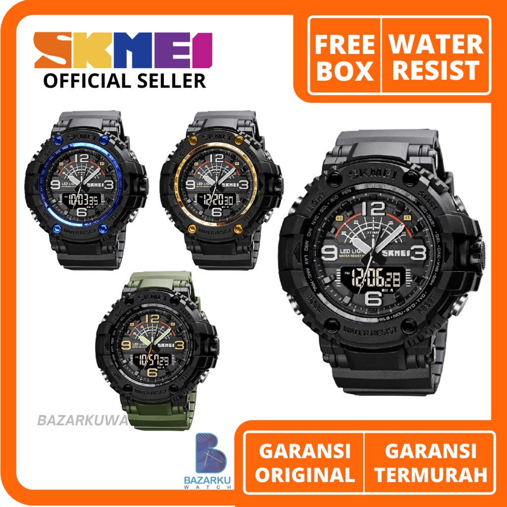 Jam Tangan Skmei 1617 Jam Tangan Skmei Jam Tangan Karet Pria Jam Tangan Cowok Sport Jam SKMEI