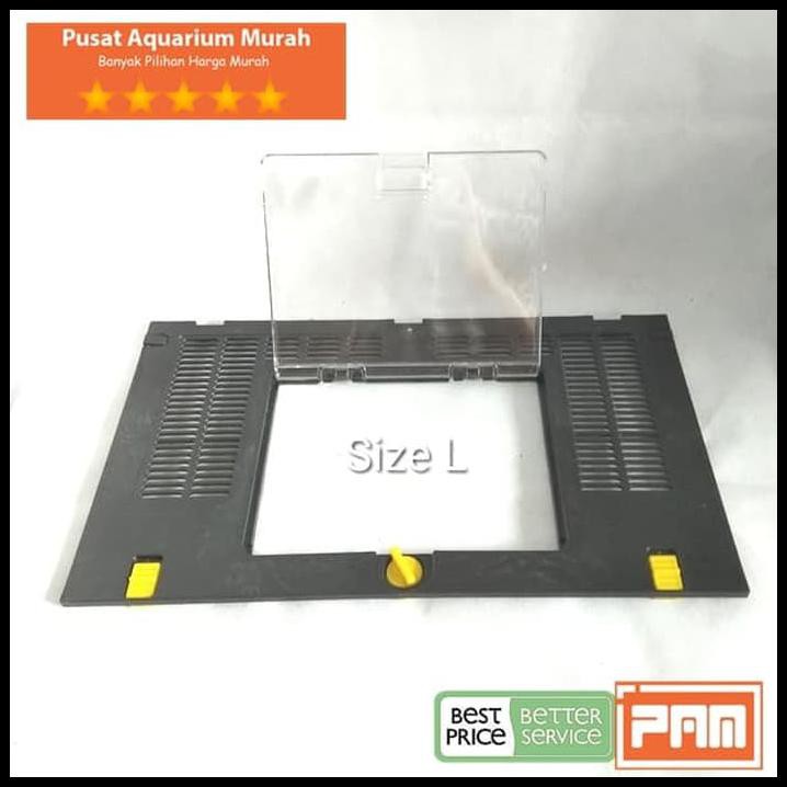 TUTUP AQUARIUM NIKITA SIZE L BAHAN PLASTIK MIKA UNTUK IKAN REPTIL