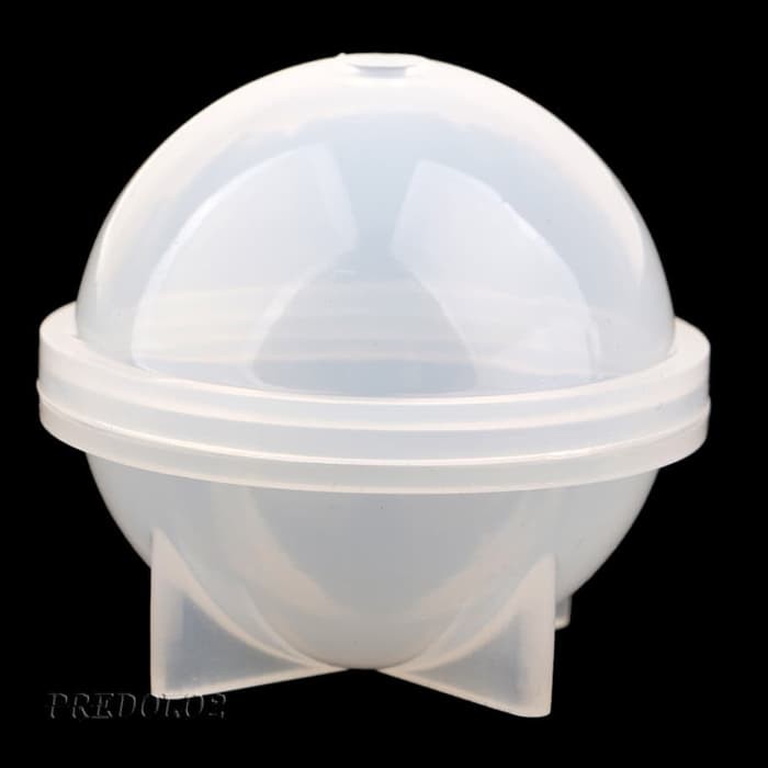 Cetakan Resin Epoxy Model Bulat Bola 5 Cm Diy Bahan Silikon