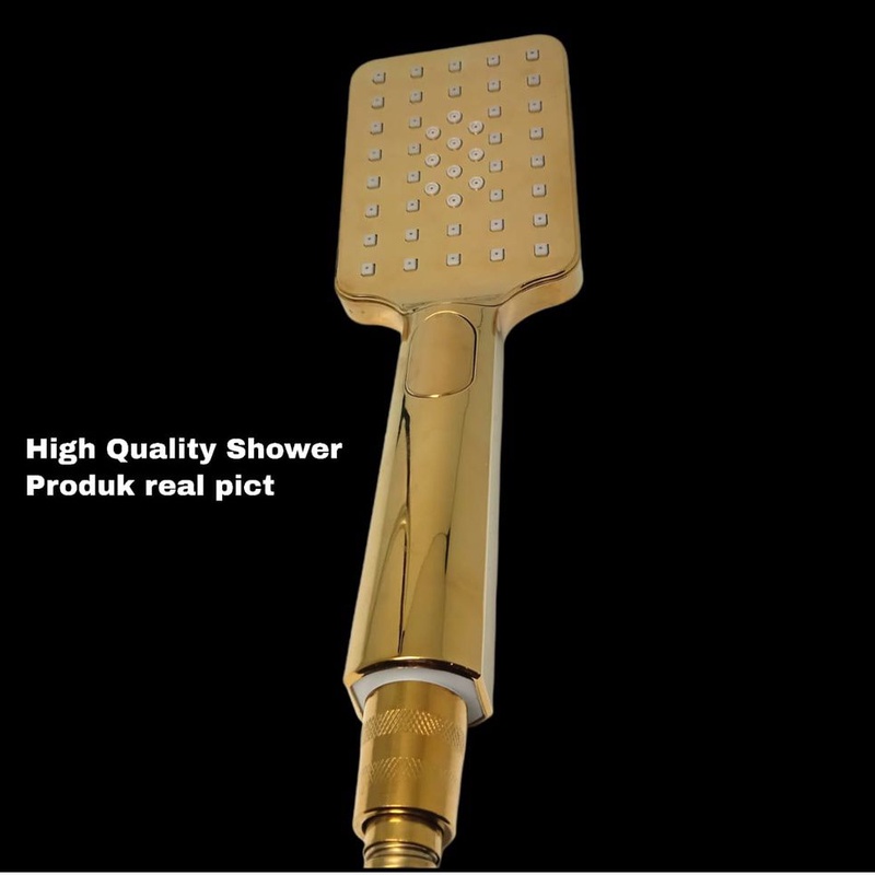 Shower Kamar Mandi Hemat Air Murah Hand Shower mandi Gold Semprotan AIR HandShower Mumer saving water spray