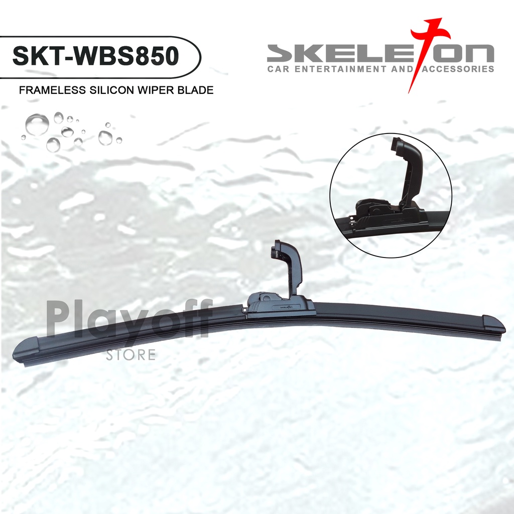 Wiper Frameless Silicone Skeleton 14&quot; 15&quot; 16&quot; 17&quot; 18&quot; 19&quot; 21&quot; 22&quot; 24&quot; 26&quot; SKT - WBS850