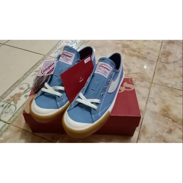 Sepatu Compass Gazelle Low Blue Sky