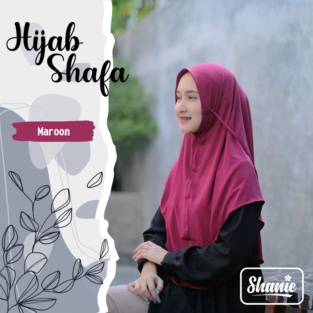 Bergo Shafa Marron Premium by Shaniehijab