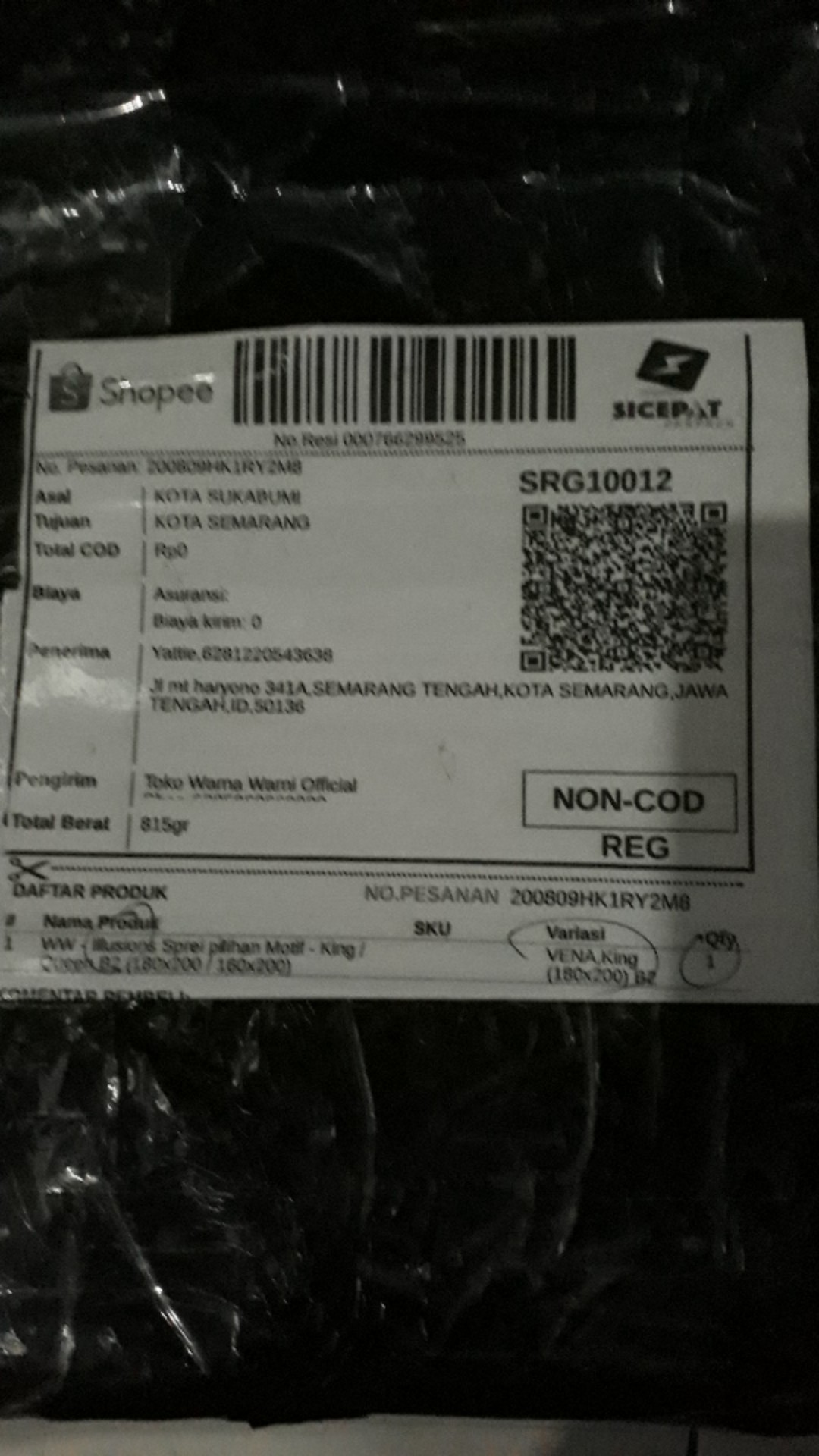 Ww - Illusions Sprei Pilihan Motif - King / Queen B2 (180x200 / 160x200)